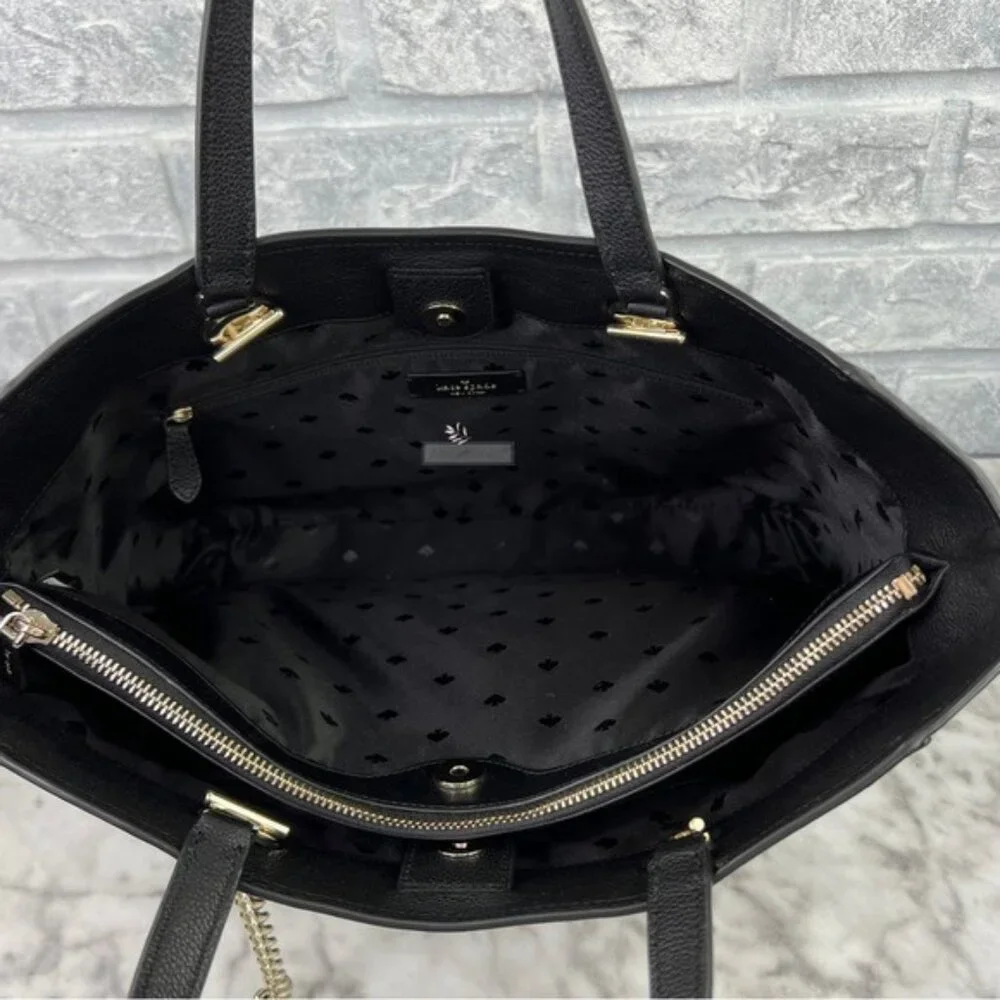 Kate Spade Infinite Large Triple Compartment Tote In Black